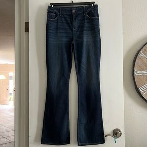 Chico's size 1 Women's Bootcut Jeans Pants Dark Wash